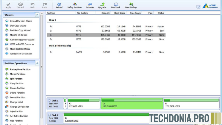 تحميل برنامج AOMEI Partition Assistant Crack